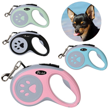 3m 5m Dog Leash For Small Dogs Cats Retractable Durable Paw Design Pet Leashes