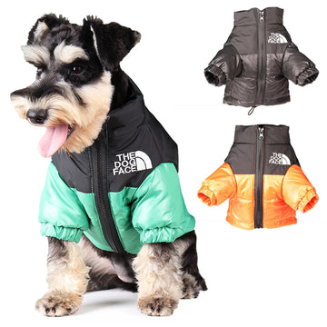 Large Winter Pet Dog Clothes French Bulldog Puppy Warm Windproof Jacket Small Medium Dog Reflective Coat Chihuahua Pet Outfits